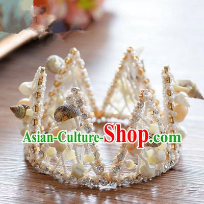 Traditional Jewelry Accessories, Palace Princess Bride Royal Crown, Engagement Royal Crown, Wedding Hair Accessories, Baroco Style Pearl Headwear for Women