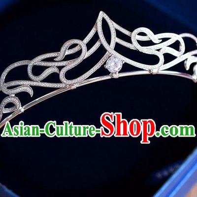Traditional Jewelry Accessories, Palace Princess Bride Royal Crown, Engagement Royal Crown, Wedding Hair Accessories, Baroco Style Zircon Headwear for Women