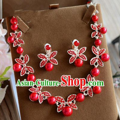 Traditional Jewelry Accessories, Palace Princess Earrings, Engagement Accessories Collar, Earrings, Necklace, Wedding Accessories, Baroco Style Headwear Set for Women