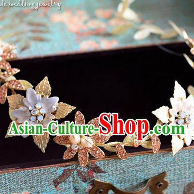 Traditional Jewelry Accessories, Princess Wedding Hair Accessories, Bride Wedding Hair Accessories, Headband, Baroco Style Handmade Crystal Hair Claw for Women