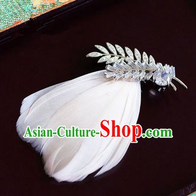 Traditional Jewelry Accessories, Princess Wedding Accessories, Bride Wedding Crystal Zircon Brooch for Women