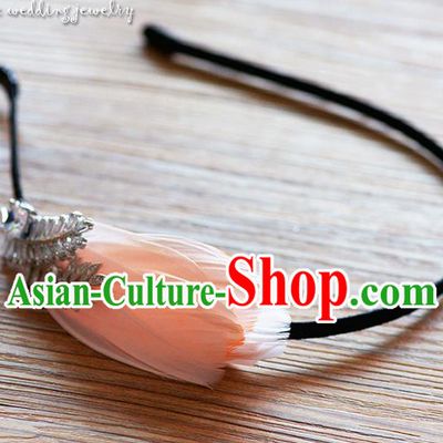 Traditional Jewelry Accessories, Princess Wedding Hair Accessories, Bride Wedding Hair Accessories, Headband, Baroco Style Handmade Feather Hair Claw for Women