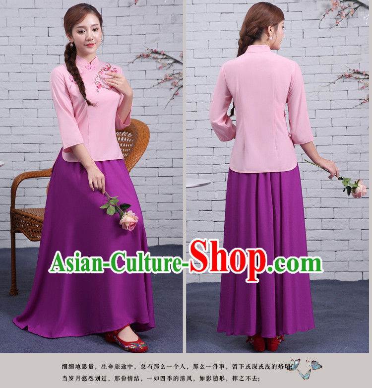 Chinese Traditional Dress Min Guo Time Girl Clothing Nobel Lady Stage costumes Ladies Chinese Traditional Dress Min Guo Time Girl Clothing Nobel Lady Stage costumes Ladies