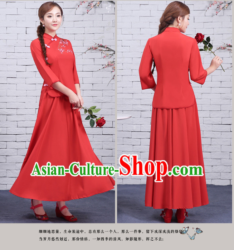 Chinese Traditional Dress Show Min Guo Time Girl Clothing Nobel Lady Stage costumes Ladies Chinese Traditional Dress Show Min Guo Time Girl Clothing Nobel Lady Stage costumes Ladies