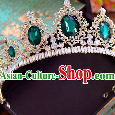 Traditional Jewelry Accessories, Palace Princess Bride Royal Crown, Engagement Retro Royal Crown, Wedding Hair Accessories, Baroco Style Crystal Headwear for Women