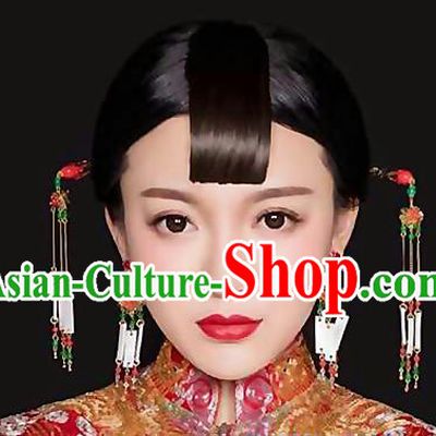 Chinese Ancient Style Hair Jewelry Accessories, Hairpins, Hanfu Xiuhe Suits Wedding Bride Headwear, Headdress, Imperial Empress Handmade Hair Fascinators for Women
