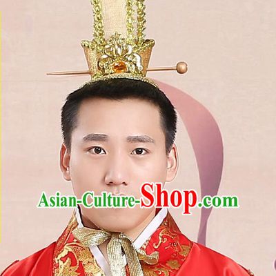 Chinese Ancient Style Hair Accessories, Han Dynasty Emperor Crown, Majesty Hat