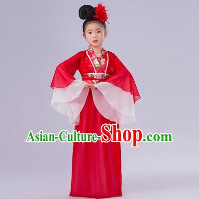Ancient Chinese Palace Costumes Complete Set, Traditional Han Dynasty Ancient Palace Children Clothing, Cosplay Hanfu Fairy Princess Dress Suits for Kids
