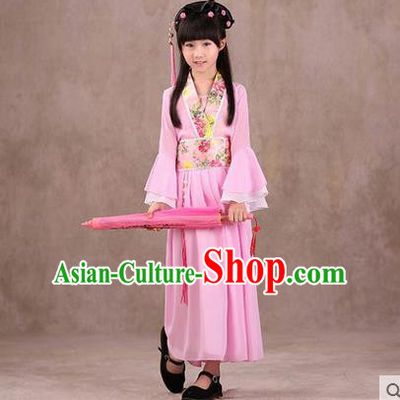 Ancient Chinese Palace Costumes Complete Set, Traditional Han Dynasty Ancient Palace Children Clothing, Cosplay Hanfu Fairy Princess Dress Suits for Kids