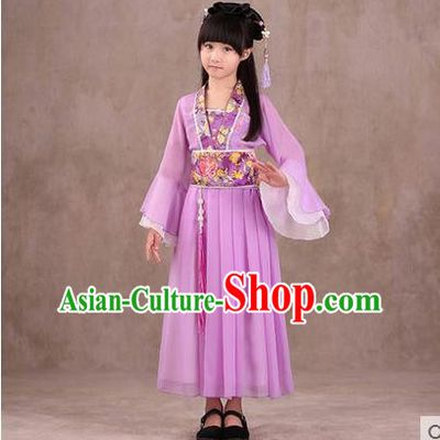Ancient Chinese Palace Costumes Complete Set, Traditional Han Dynasty Ancient Palace Children Clothing, Cosplay Hanfu Fairy Princess Dress Suits for Kids