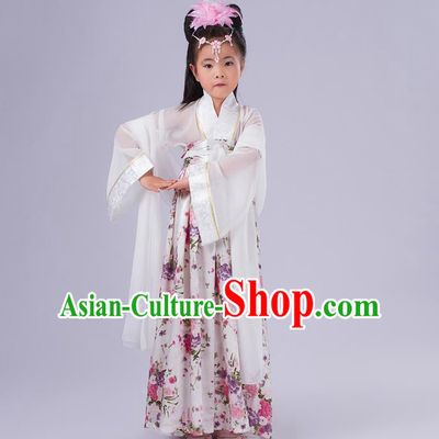 Ancient Chinese Palace Costumes Complete Set, Traditional Han Dynasty Ancient Palace Ru Skirt, Children Clothing, Cosplay Tang Dynasty Fairy Princess Dress Suits for Kids