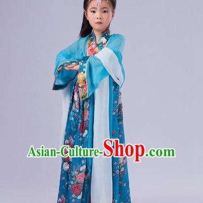 Ancient Chinese Palace Costumes Complete Set, Traditional Han Dynasty Ancient Palace Ru Skirt, Children Clothing, Cosplay Tang Dynasty Fairy Princess Dress Suits for Kids