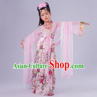 Ancient Chinese Palace Costumes Complete Set, Traditional Han Dynasty Ancient Palace Ru Skirt, Children Clothing, Cosplay Tang Dynasty Fairy Princess Dress Suits for Kids