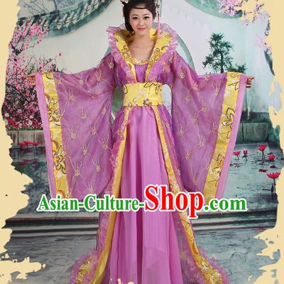 Ancient Chinese Palace Empress Costumes Complete Set, Tang Dynasty Ancient Palace Dance Clothing, Cosplay Fairy Imperial Consort Dress Suits For Women