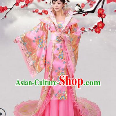 Ancient Chinese Palace Empress Costumes Complete Set, Tang Dynasty Ancient Palace Dance Clothing, Cosplay Fairy Imperial Consort Dress Suits For Women