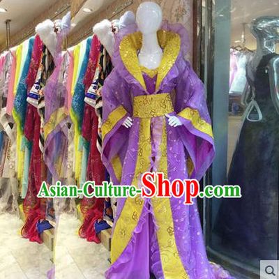 Ancient Chinese Palace Empress Costumes Complete Set, Tang Dynasty Ancient Palace Princess Dance Clothing, Cosplay Fairy Imperial Consort Dress Suits For Women