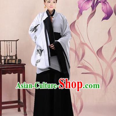 Ancient Chinese Palace Empress Costumes Complete Set, Han Dynasty Ancient Palace Princess Dance Clothing, Hanfu Curving Front Robe, Cosplay Fairy Imperial Consort Dress Suits For Women