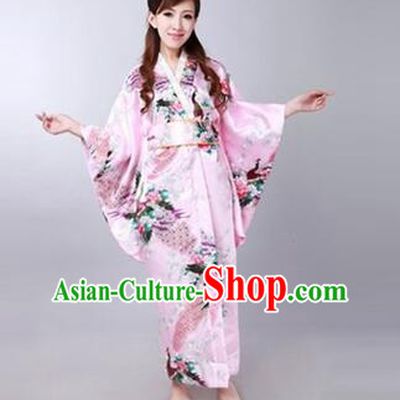 Japanese Traditional Kimono Costumes Women Dress COSPLAY Japanese Traditional Garment Wedding Dress Ceremonial wafuku Stage Show PInk
