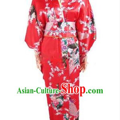 Japanese Traditional Kimono Costumes Women Dress COSPLAY Japanese Traditional Garment Wedding Dress Ceremonial Wafuku Stage Show Red
