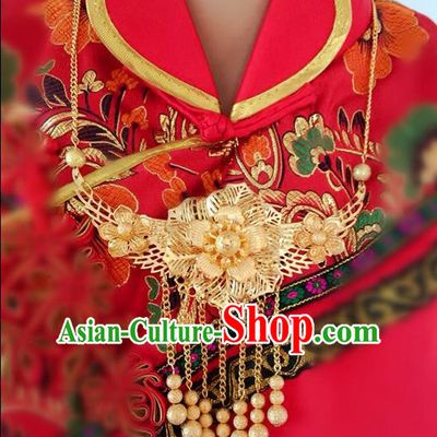 Chinese Wedding Jewelry Accessories, Traditional Xiuhe Suits Wedding Bride Necklace, Ancient Chinese Collar Accessory