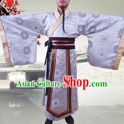 Han Fu Men Tang Suit Chinese Traditional Costumes Officials Straight Fringing Straight-front Shenyi Stage Show Dress