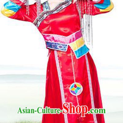 Traditional Chinese Miao Nationality Dancing Costume, Hmong Female Folk Dance Ethnic Pleated Skirt and Headwear, Chinese Minority Nationality Embroidery Costume and Hat for Women