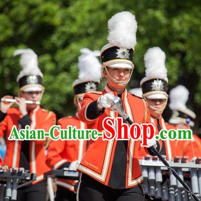 Traditional Modern Military Costume, Women Opening Ceremony Costume, Modern Drum Team Clothing for Women