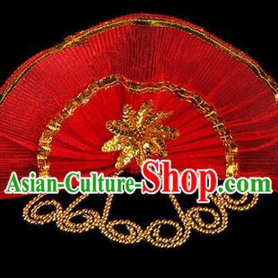Traditional Chinese Yangge Fan Dancing Headwear, Folk Dance Yangko Hair Accessories For Women