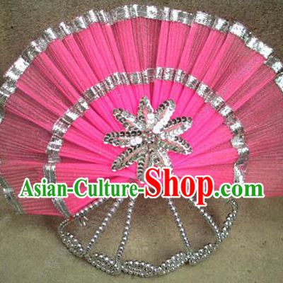 Traditional Chinese Yangge Fan Dancing Headwear, Folk Dance Yangko Hair Accessories For Women