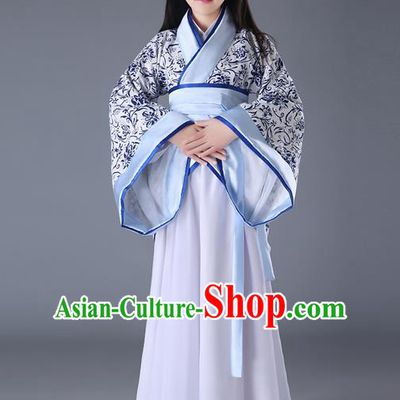 Traditional Chinese Acient Hanfu Costume, Chinese Ancient Han Dynasty Dance Costume for Kids