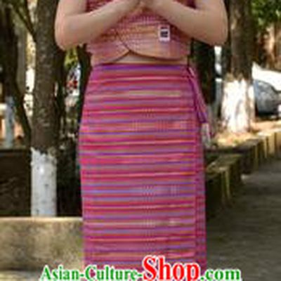 Traditional Asian Thai Dance Costume Complete Set, Chinese Dai Nationality Clothing for Women