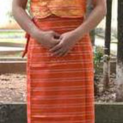 Traditional Asian Thai Dance Costume Complete Set, Chinese Dai Nationality Clothing for Women