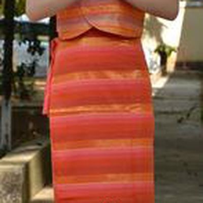 Traditional Asian Thai Dance Costume Complete Set, Chinese Dai Nationality Clothing for Women