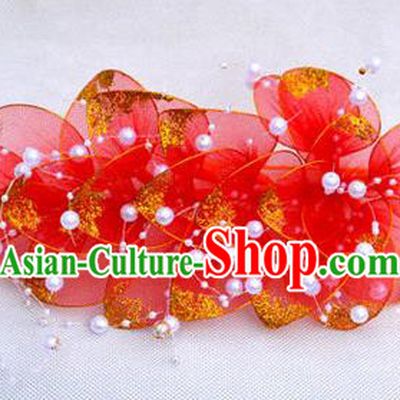 Traditional Asian Thai Jewelry Hair Accessories, Traditional Thai Headwear Plumeria Flowers Hairpins for Women