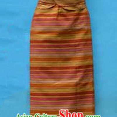 Traditional Asian Thai Dance Costume Complete Set, Chinese Dai Nationality Clothing for Women
