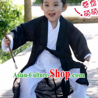 Wudang Mountain Taoist Clothes Robe for Kids Stage Show Costume