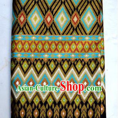 Traditional Asian Thai Sarees and Dress Gilded Material, Thai Gilded Clothes and Fabrics for Women