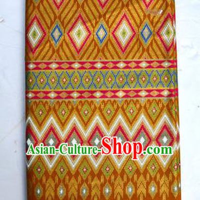 Traditional Asian Thai Sarees and Dress Gilded Material, Thai Gilded Clothes and Fabrics for Women