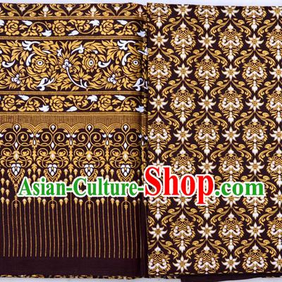 Traditional Asian Thai Sarees and Dress Gilded Material, Thai Gilded Clothes and Fabrics for Women