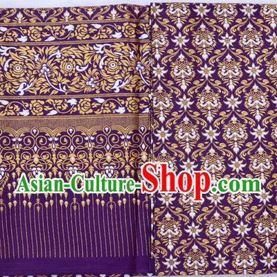 Traditional Asian Thai Sarees and Dress Gilded Material, Thai Gilded Clothes and Fabrics for Women