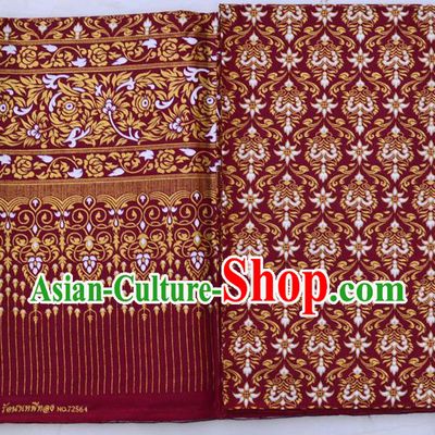 Traditional Asian Thai Sarees and Dress Gilded Material, Thai Gilded Clothes and Fabrics for Women