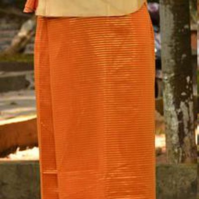 Traditional Asian Thai Costume Complete Set, Thai Waitress High Grade Silk Fabrics Suit for Women