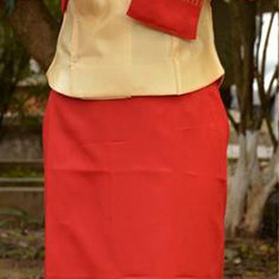 Traditional Asian Thai Wedding Costume Complete Set, Thai Shawl Clothing for Women