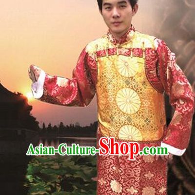Ancient Clothes For Men Emperor Dress Groom Chinese Traditional Costume Qing Dynasty
