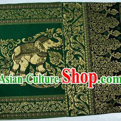 Traditional Asian Thai Palace decoration Ornaments Silk Table Cloth, Thai High Grade Silk Table Flag Table Cover