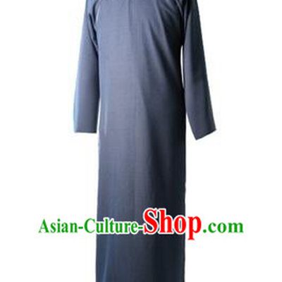 Chinese Traditional Dress Wu Si Period Men Stage Costume Lu Xun Chinese Long Garment