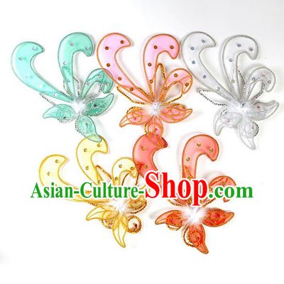 Traditional Chinese Handmade Folk Dance Clothing Ingredients Patch Cloth Accessories Stage Props Umbrellas Yangge Dance Patch