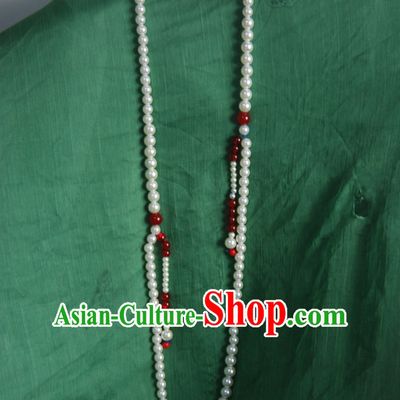 Chinese Ancient Style Hair Jewelry Accessories Necklace Court Beads for Women