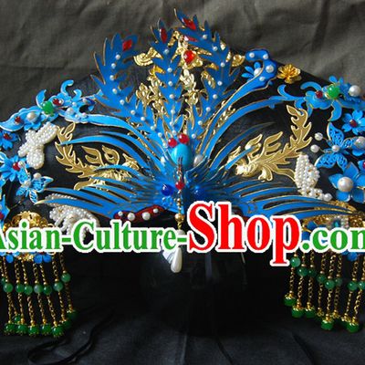 Chinese Ancient Style Hair Jewelry, Qing Dynasty Imperial Empress Handmade Phoenix Wig and Hair Accessories, Zhenhuan Hairpins, Huafei Headwear, Headdress, Hair Fascinators for Women