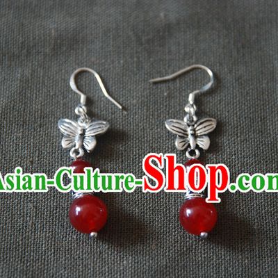 Chinese Ancient Style Hanfu Bride Earrings for Women